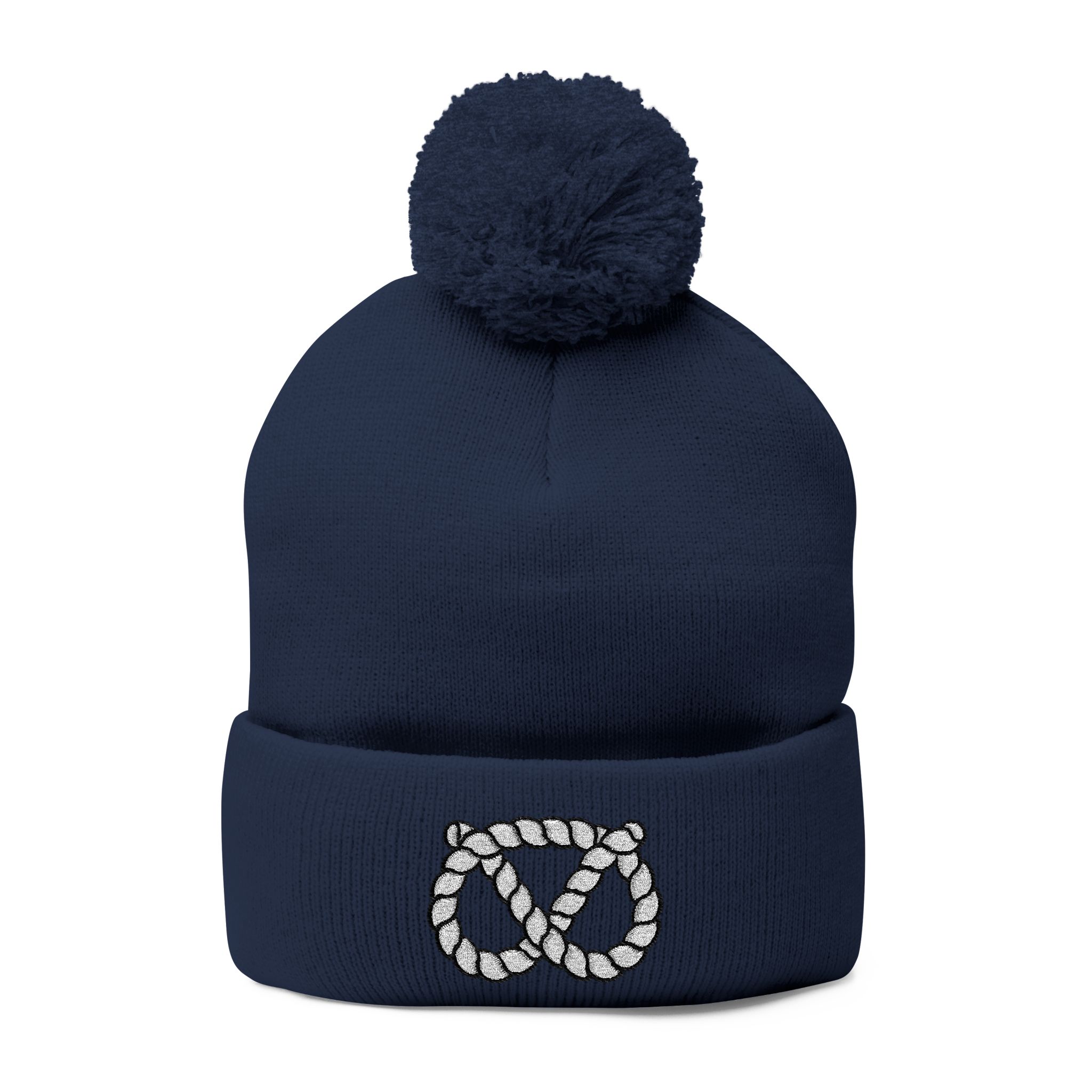 Pom-Pom Stafford Knot Knit Cap (Embroidery) - Image 33
