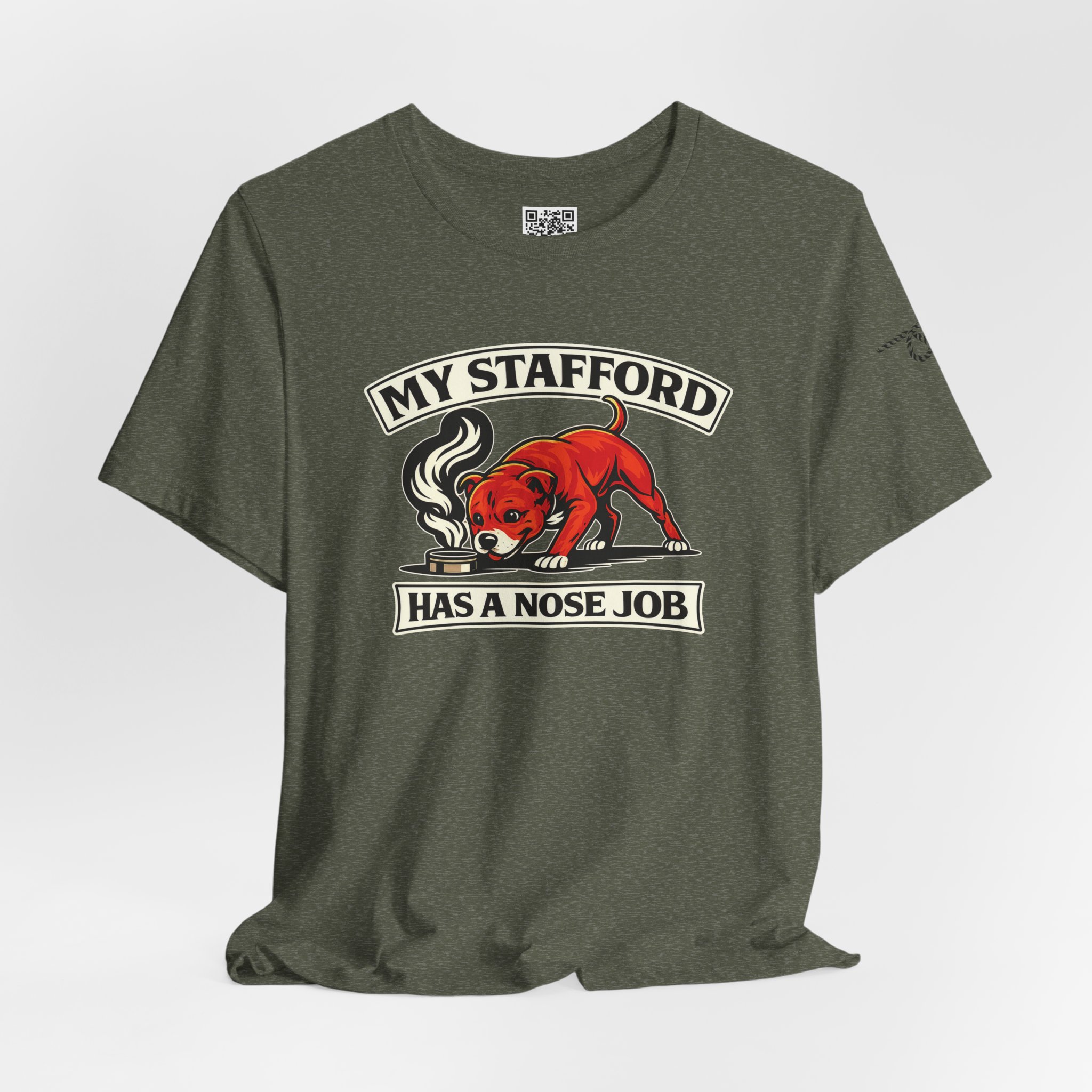 My Stafford Has A Nose Job T‑Shirt by TSK - Image 16