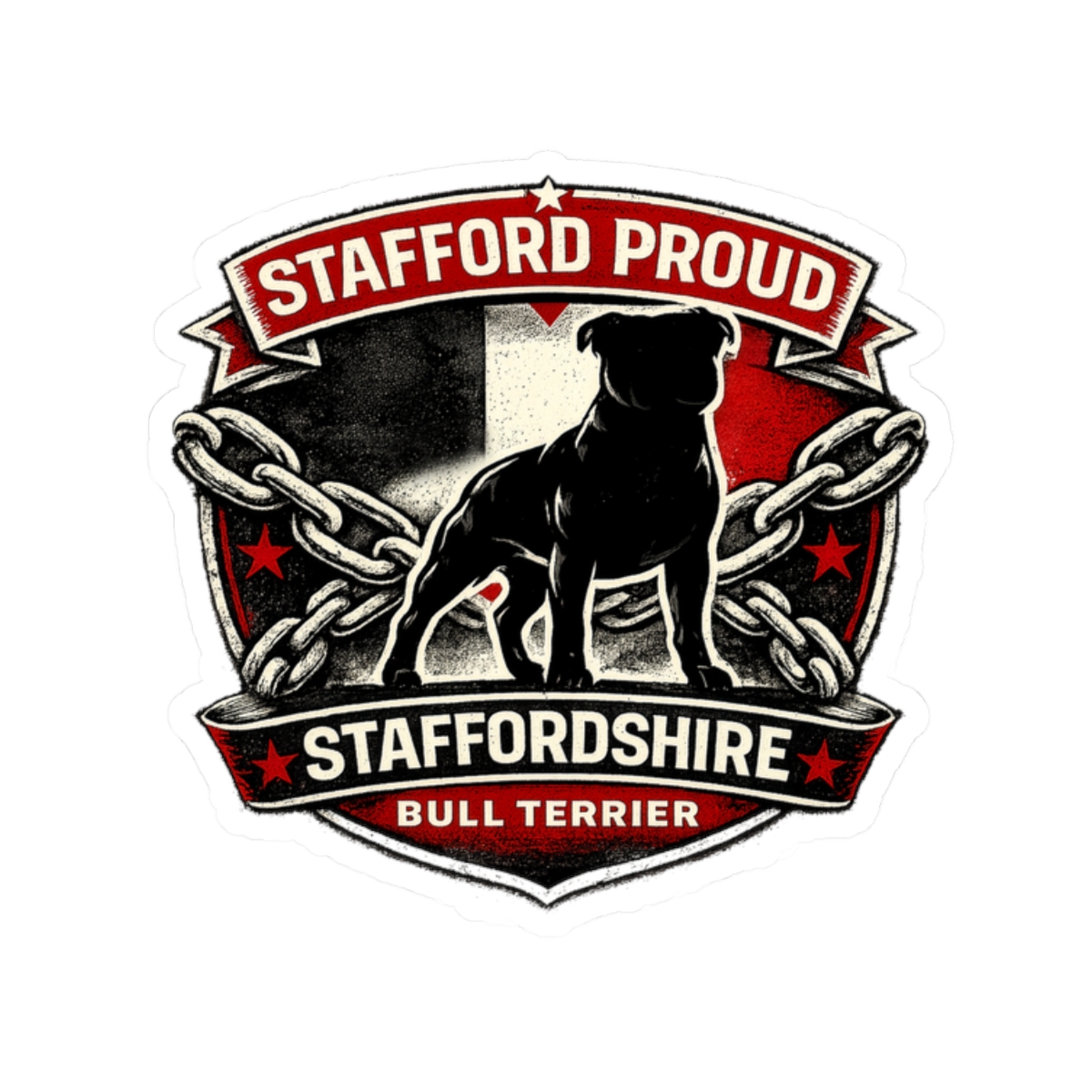 Stafford Proud Black Country Flag Sticker — Kiss-Cut Vinyl for Water Bottles, Cars & Crates - Image 10