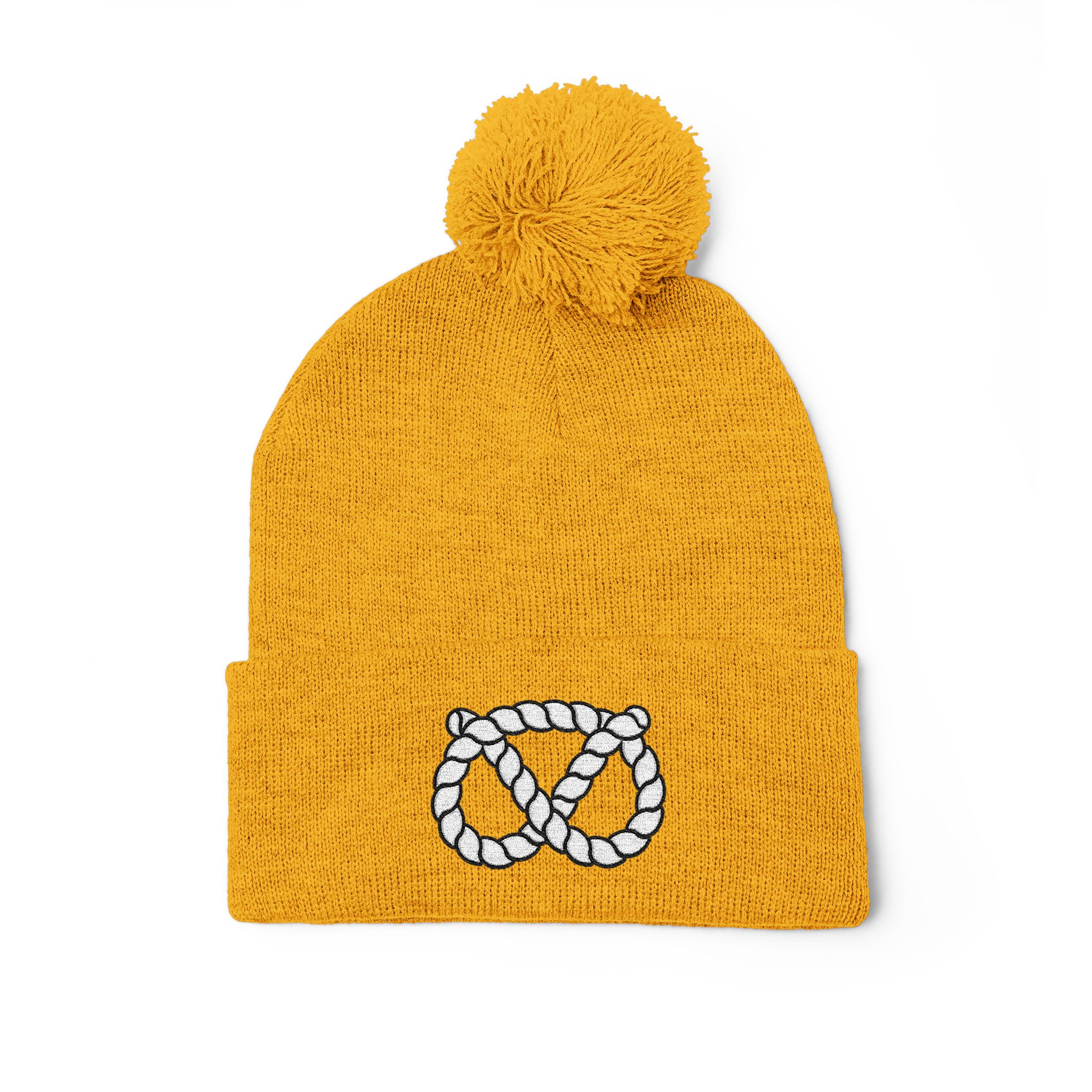 Pom-Pom Stafford Knot Knit Cap (Embroidery) - Image 11