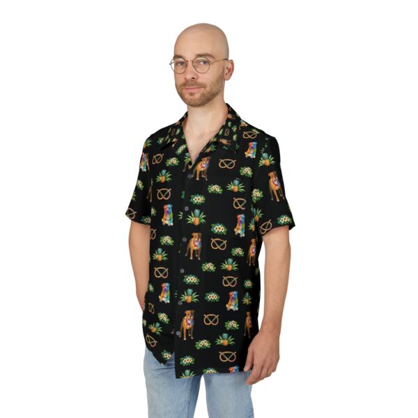 Hawaiian Stafford Button-Down Shirt (black) - Image 3