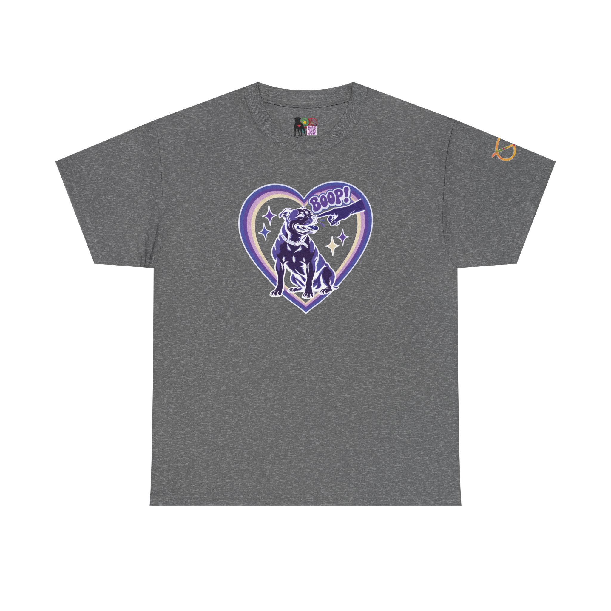Boop! Vintage Heart Stafford Tee — Cute Retro Stafford Graphic T-Shirt (dark) - Image 13