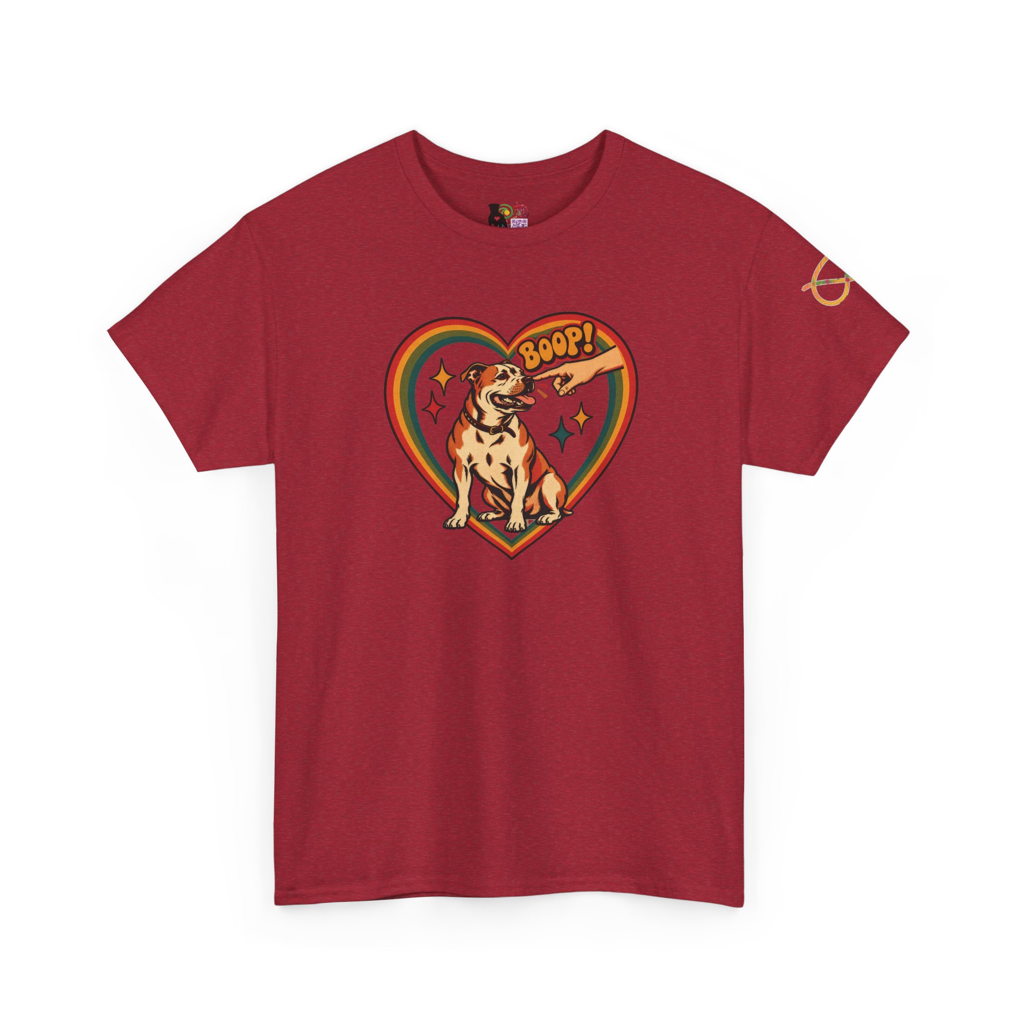 Boop! Vintage Heart Dog Tee — Cute Retro Pup Graphic T-Shirt - Image 23