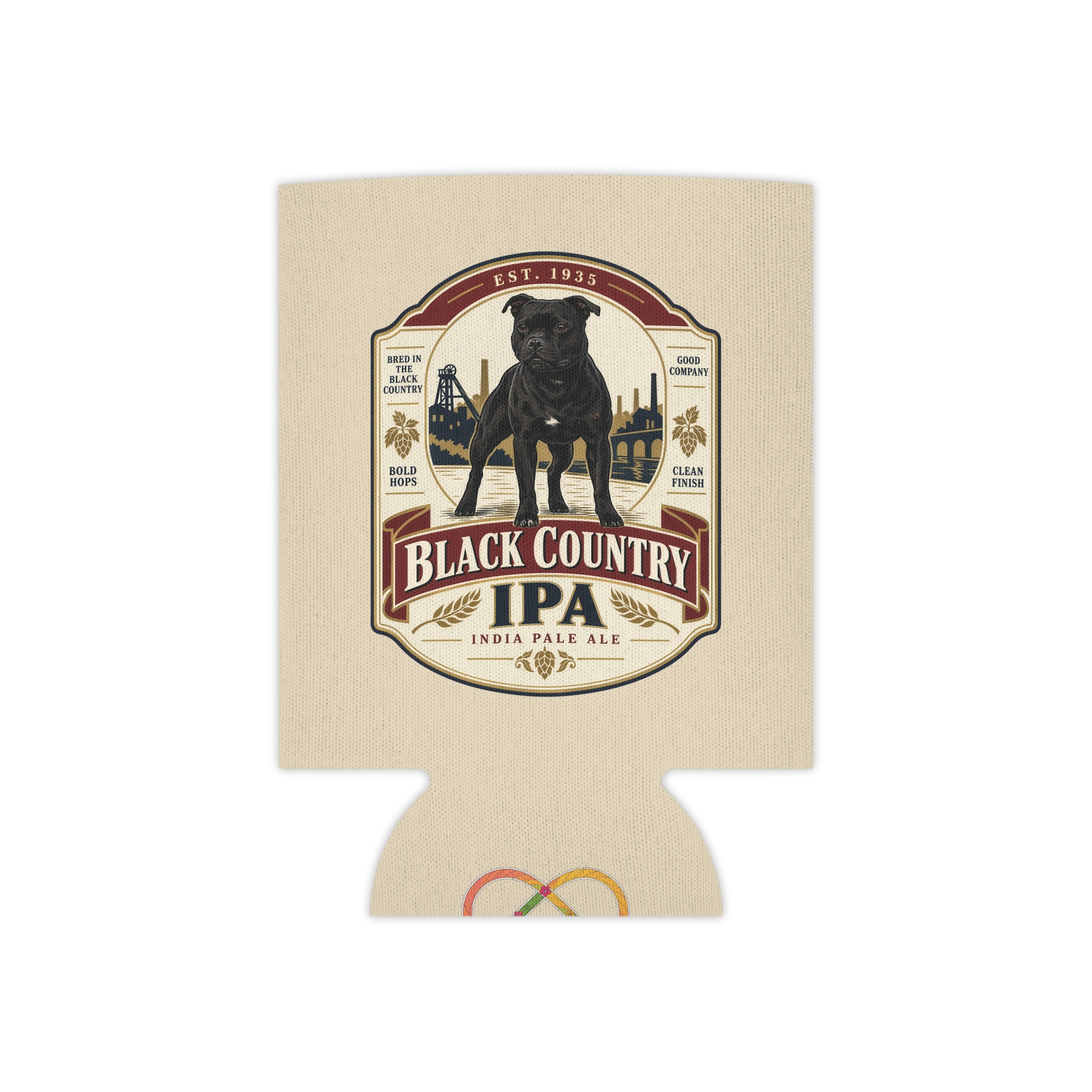 Vintage Stafford Beer Label Can Cooler - Image 3
