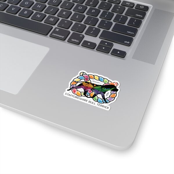 Colorful Stafford  with knot Kiss-Cut Stickers - Image 6