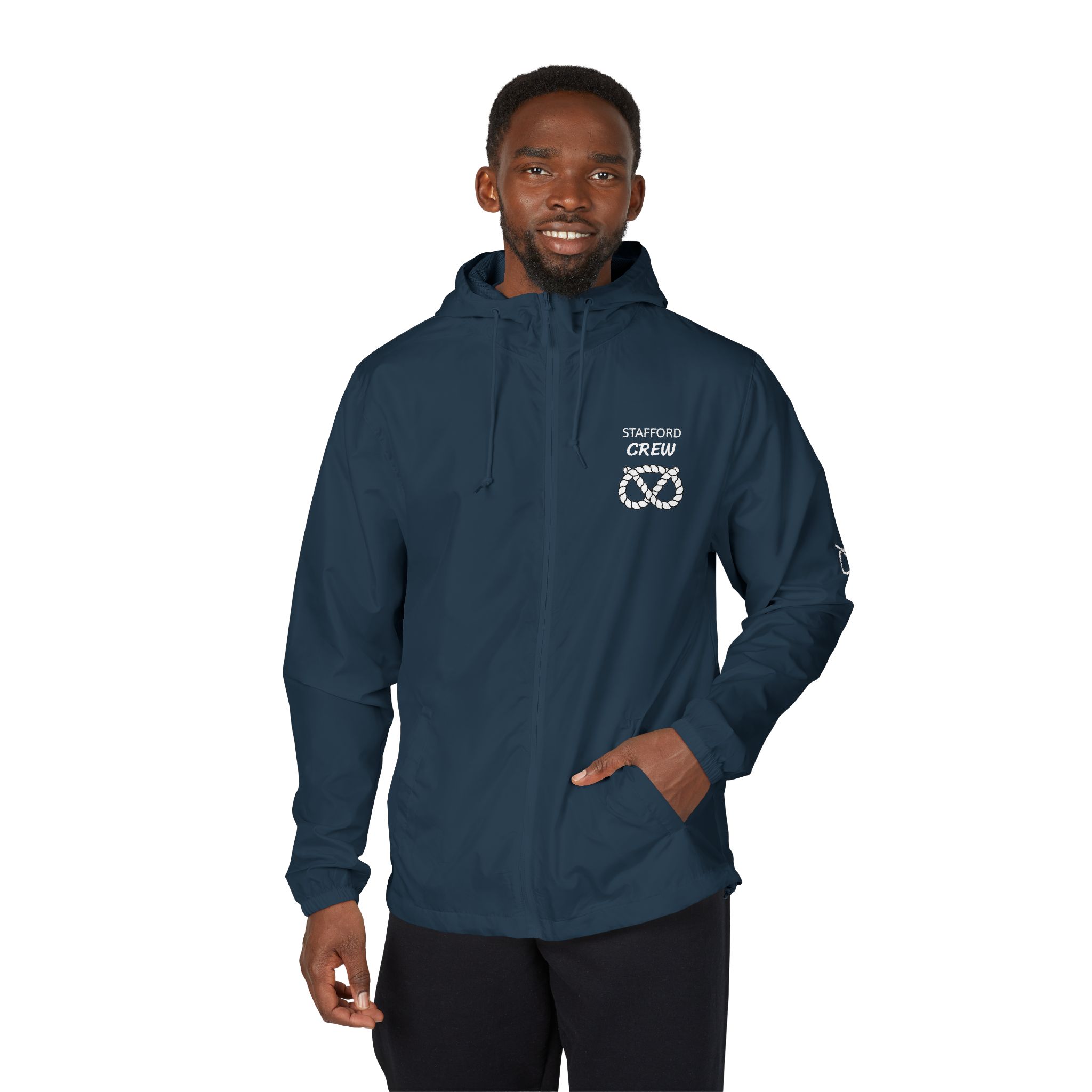 Stafford Crew Unisex Full-Zip Windbreaker Jacket - Image 11