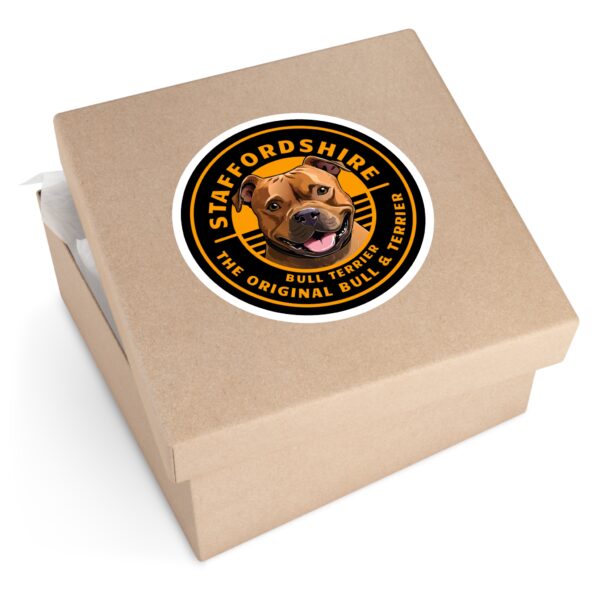 The Original Bull and Terrier red Round Stickers, IndoorOutdoor - Image 15