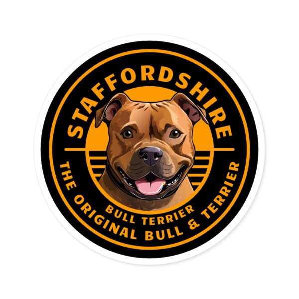 The Original Bull and Terrier red Round Stickers, IndoorOutdoor - Image 13