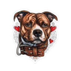 Red Stafford Kiss-Cut Stickers