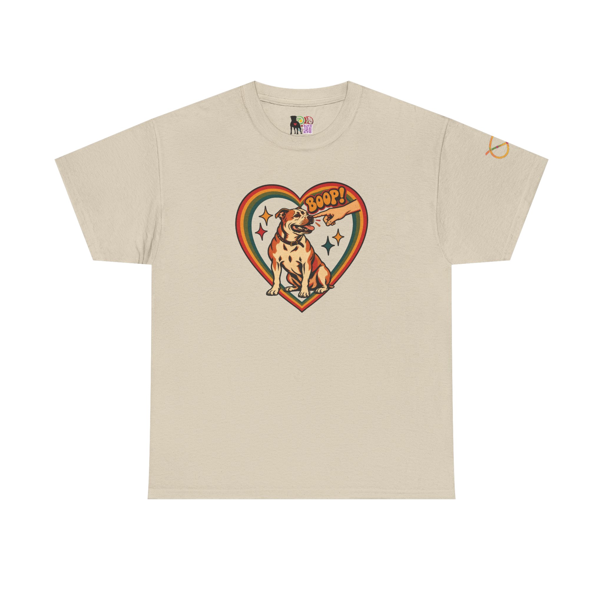 Boop! Vintage Heart Dog Tee — Cute Retro Pup Graphic T-Shirt - Image 5