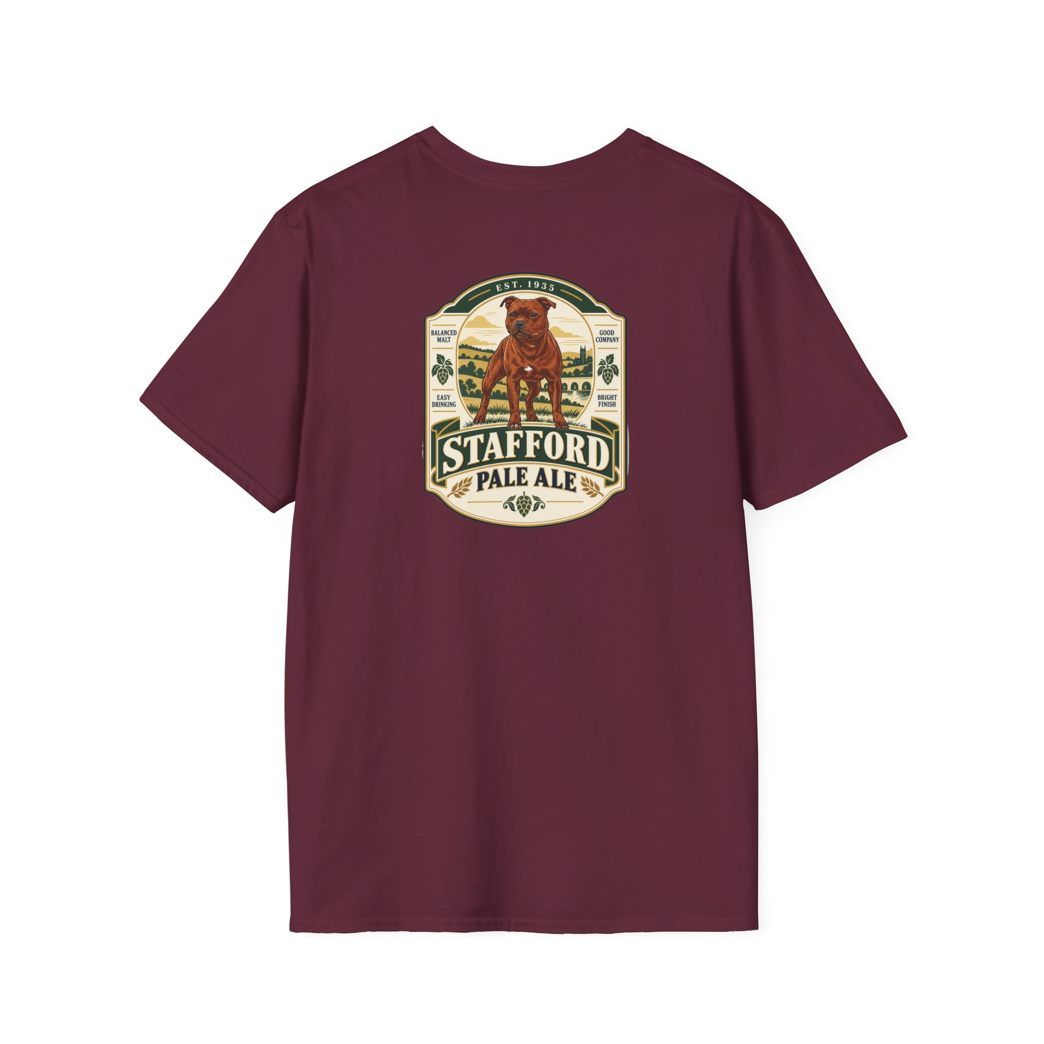 Vintage Beer Label - Stafford Softstyle T-Shirt - Image 7