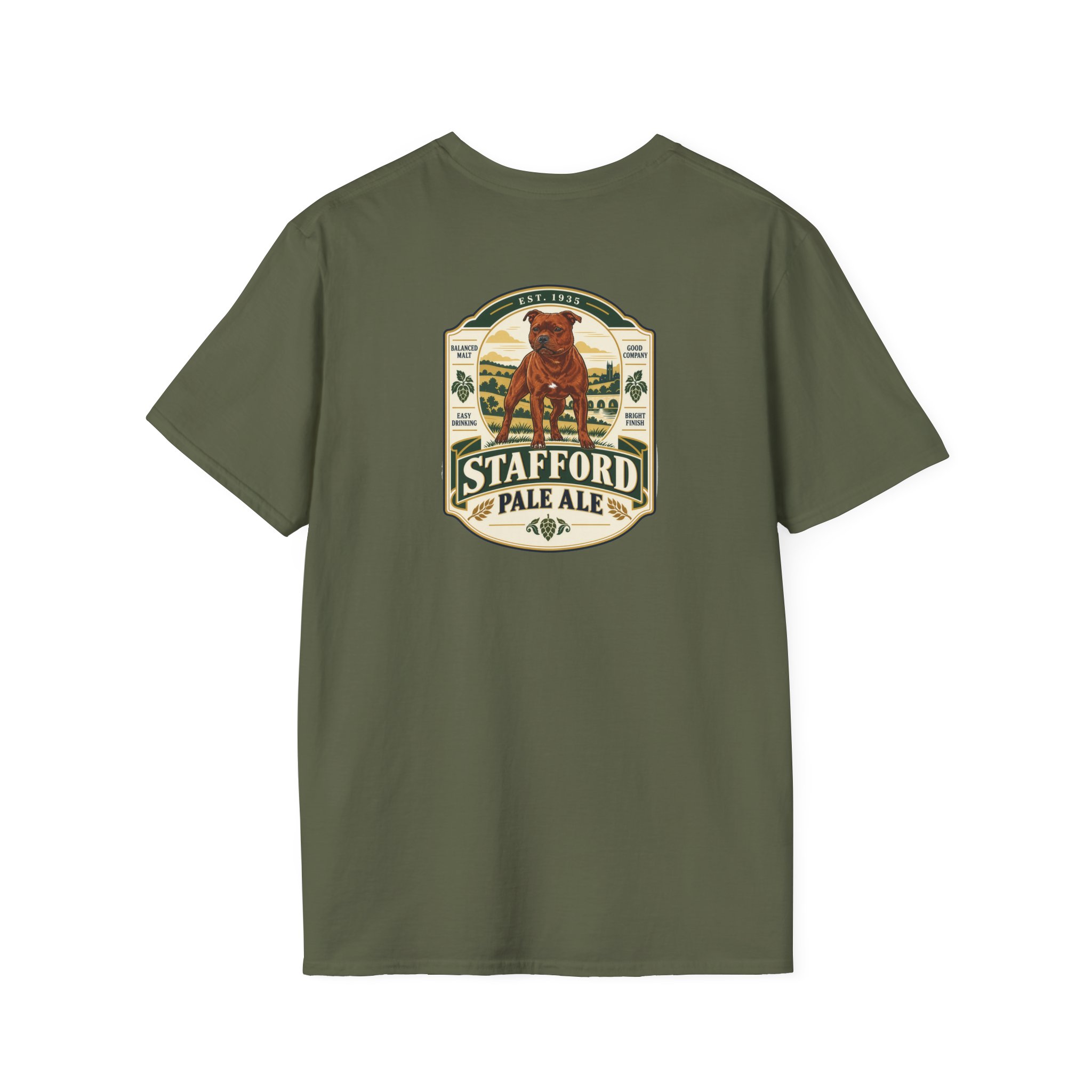 Vintage Beer Label - Stafford Softstyle T-Shirt - Image 3