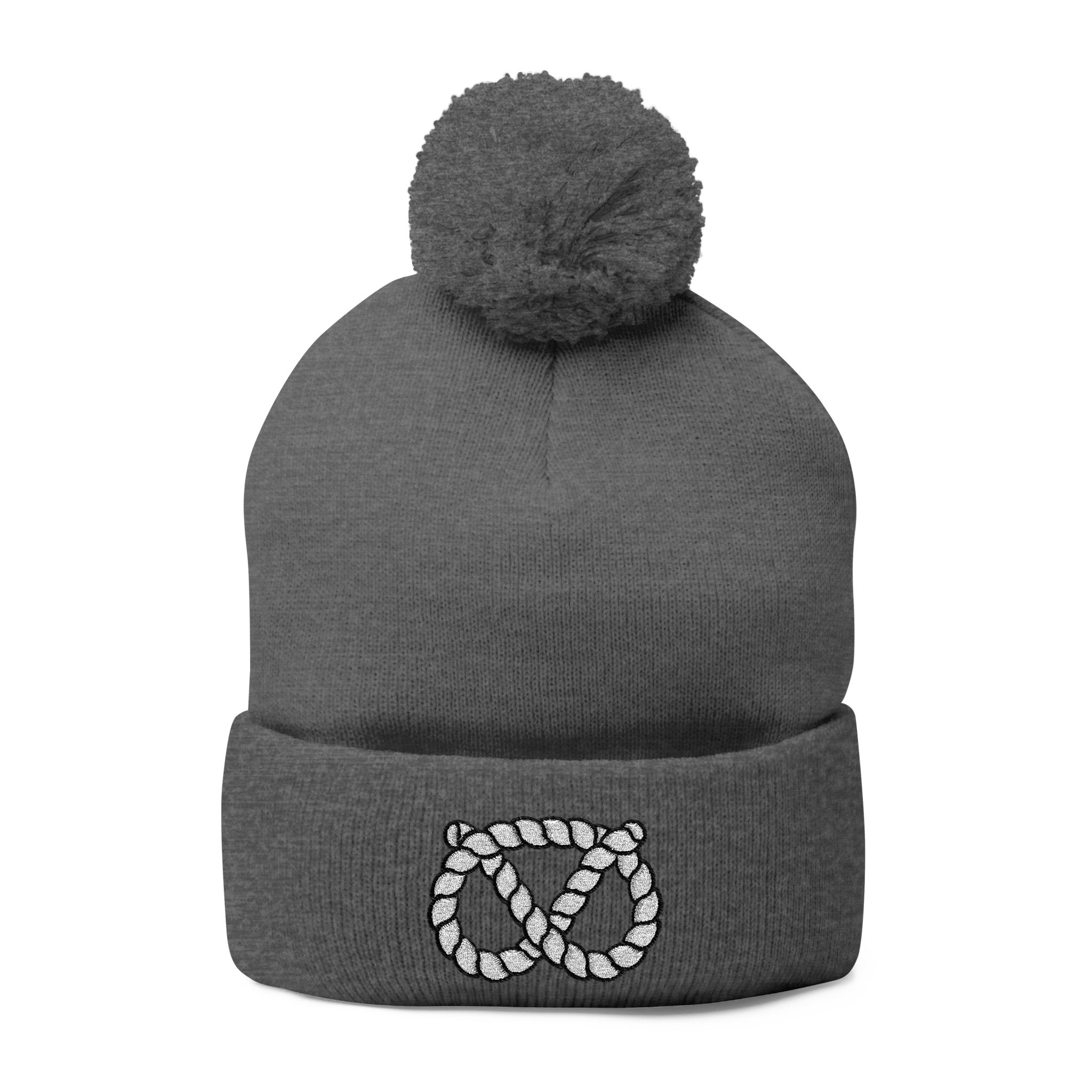 Pom-Pom Stafford Knot Knit Cap (Embroidery) - Image 21