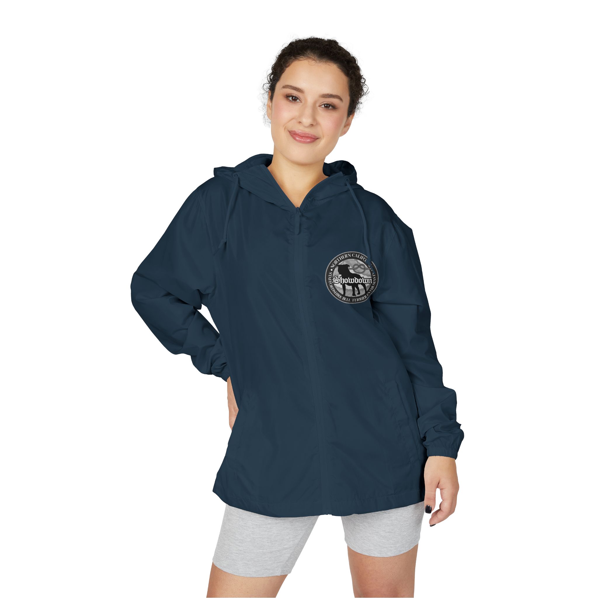 Windbreaker Jacket — 'Showdown' Logo Lightweight Zip Hoodie - Image 4