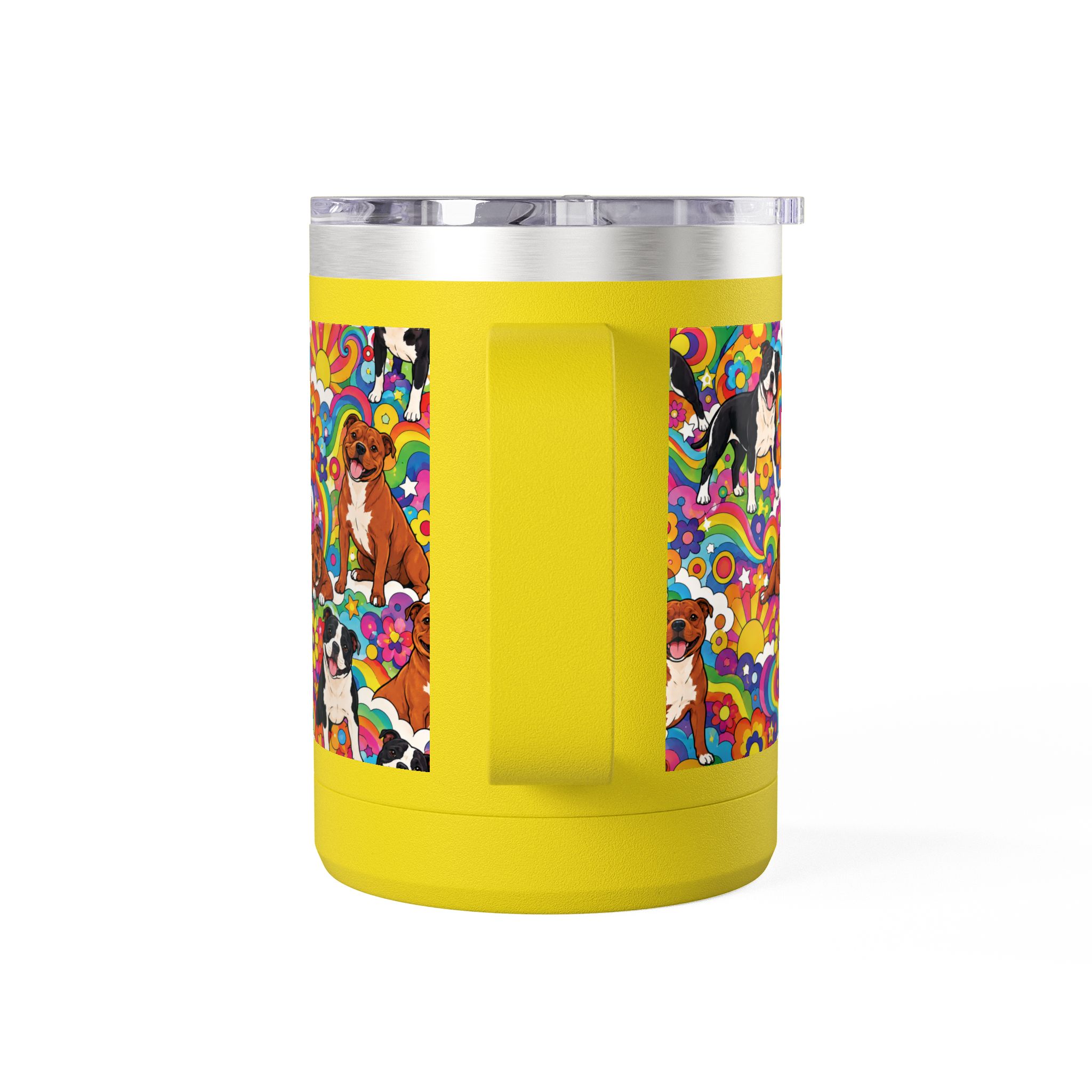 Peter Max Inspired Stafford Coffee Mug Tumbler, 15oz - Image 3