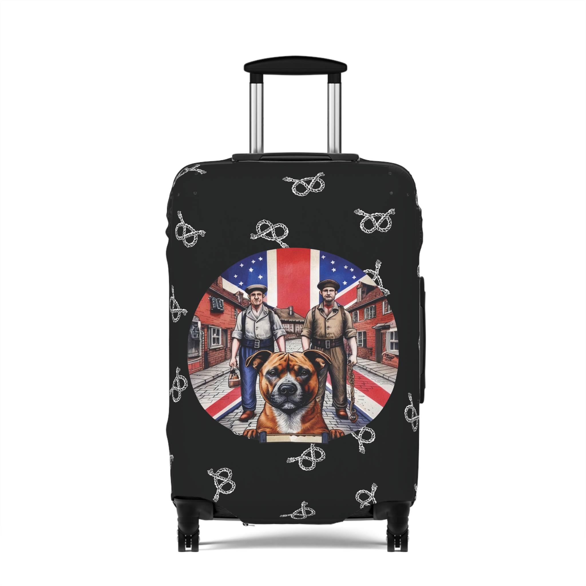 Stafford Union Jack Coal Miner Chain Maker Luggage Cover - Image 6