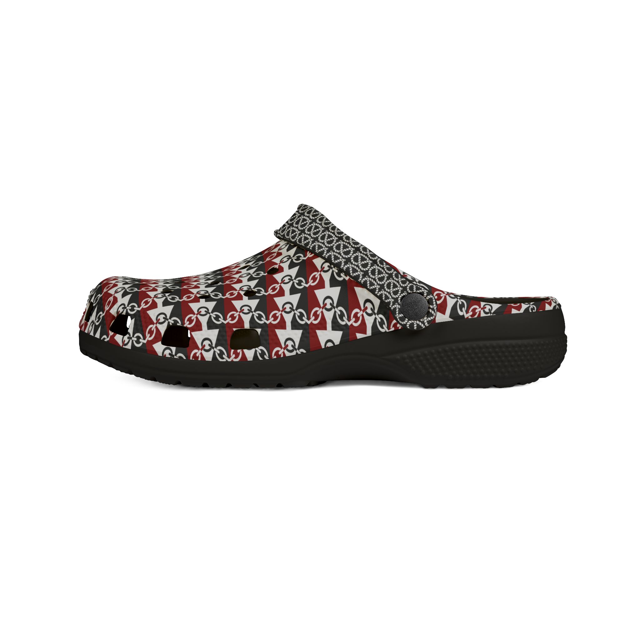 Black Country Flag design EVA Foam Clogs — Slip-On Shoes - Image 3