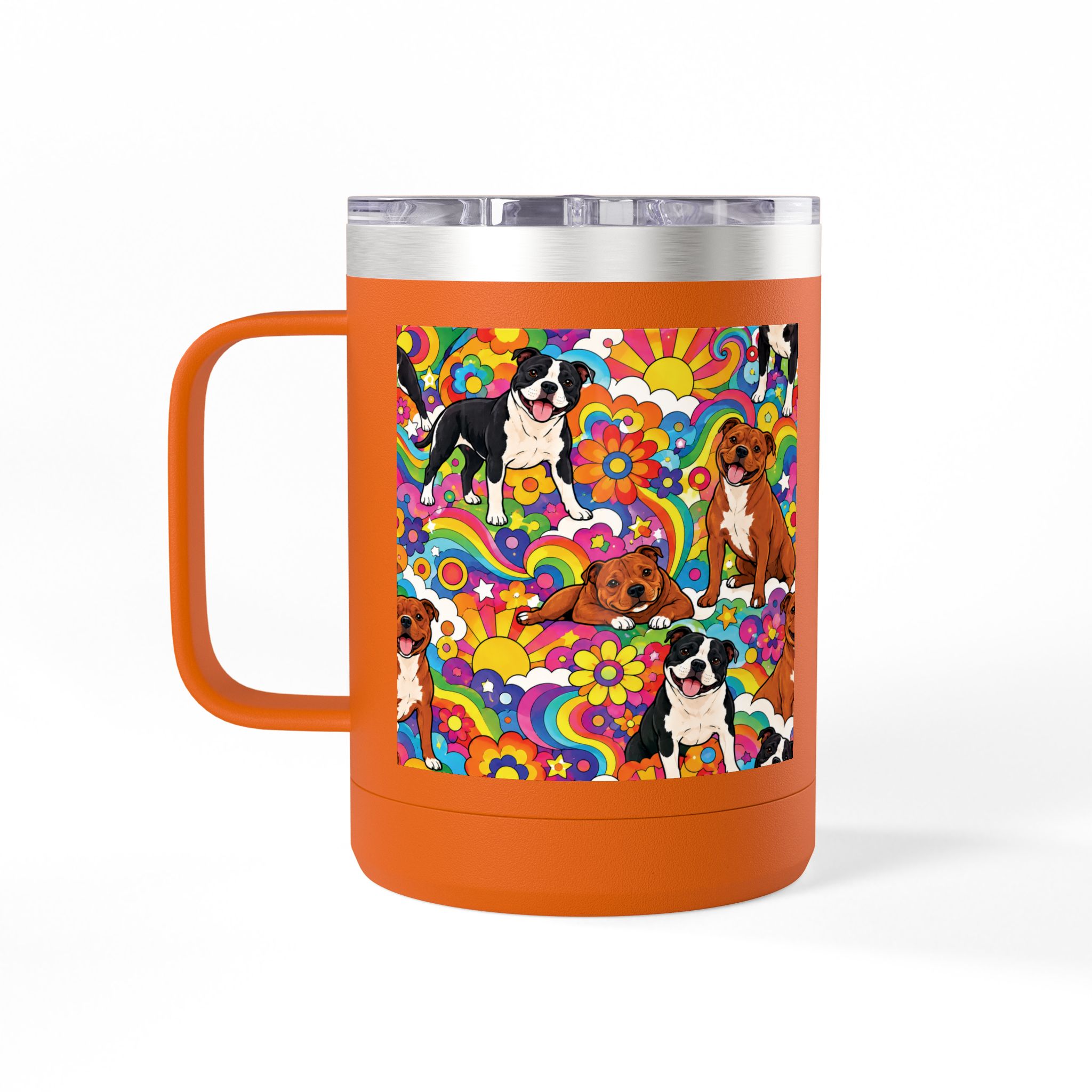 Peter Max Inspired Stafford Coffee Mug Tumbler, 15oz - Image 12