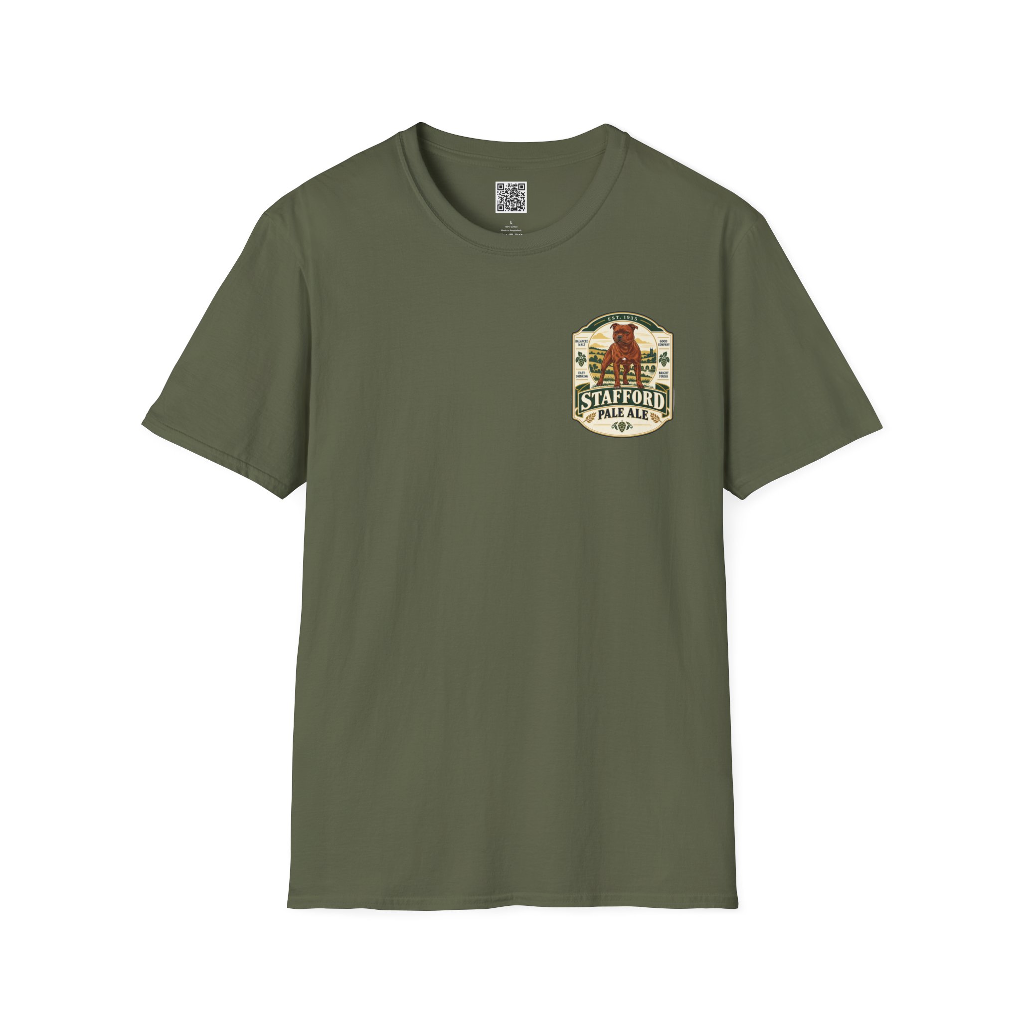Vintage Beer Label - Stafford Softstyle T-Shirt - Image 2
