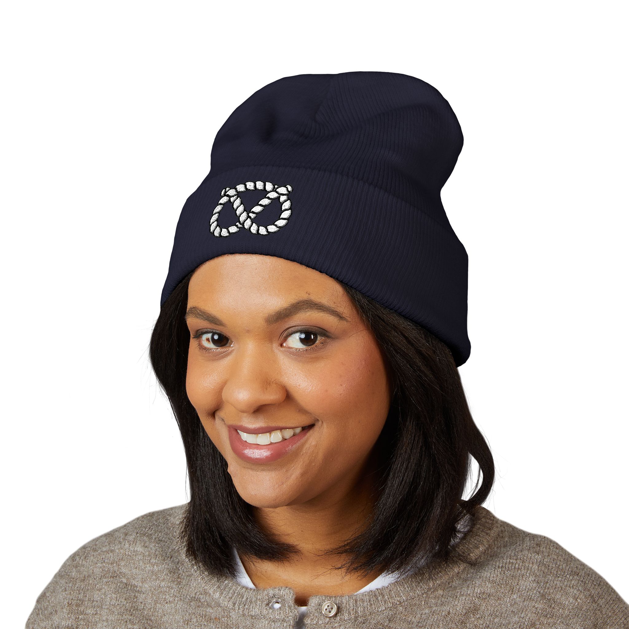 Classic Cuffed Stafford Knot Beanie (Embroidery) - Image 23