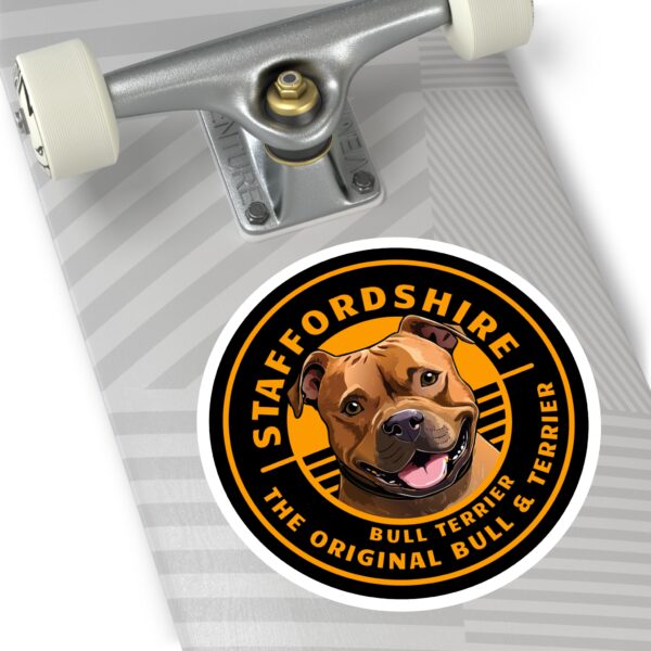 The Original Bull and Terrier red Round Stickers, IndoorOutdoor - Image 14