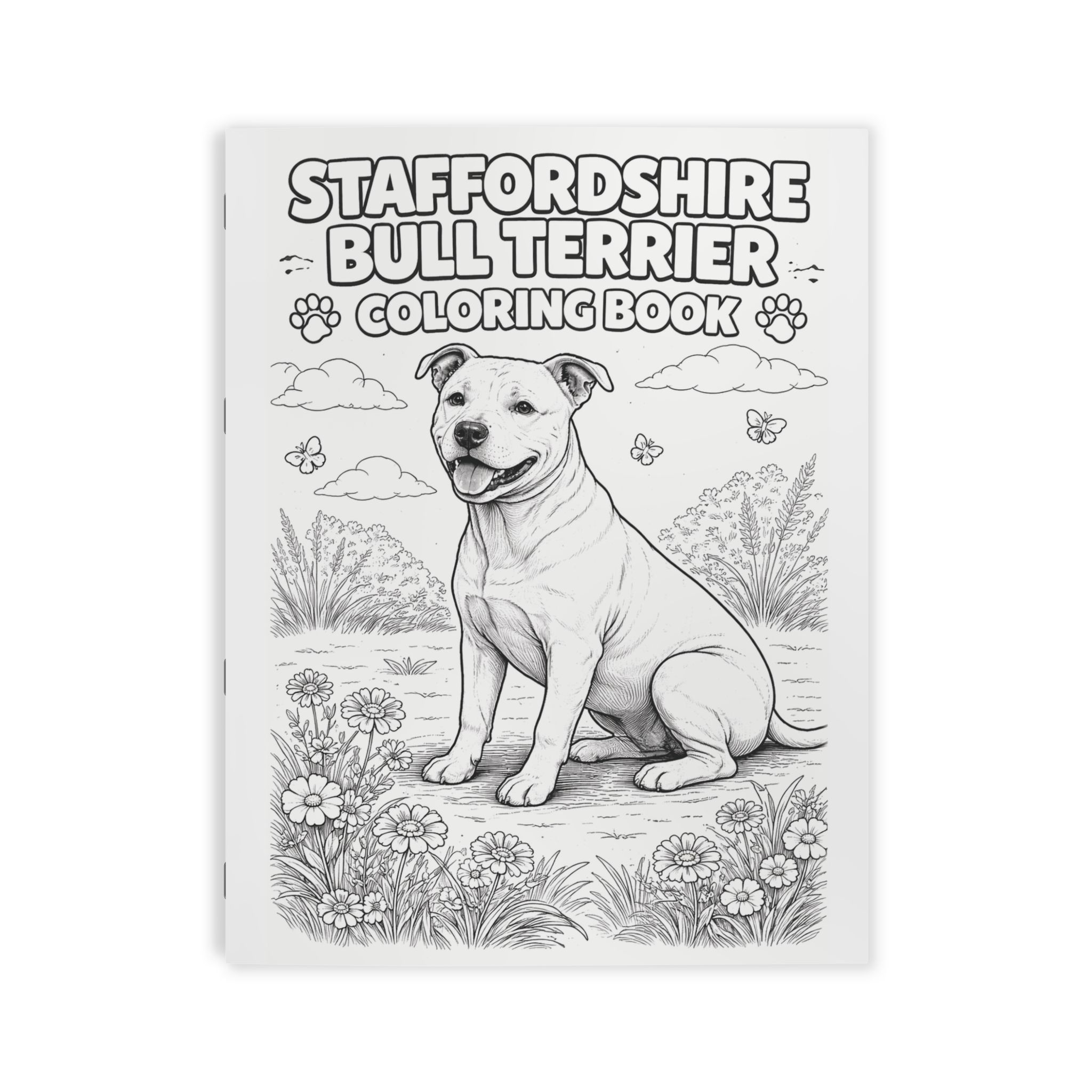Staffordshire Bull Terrier Coloring Book