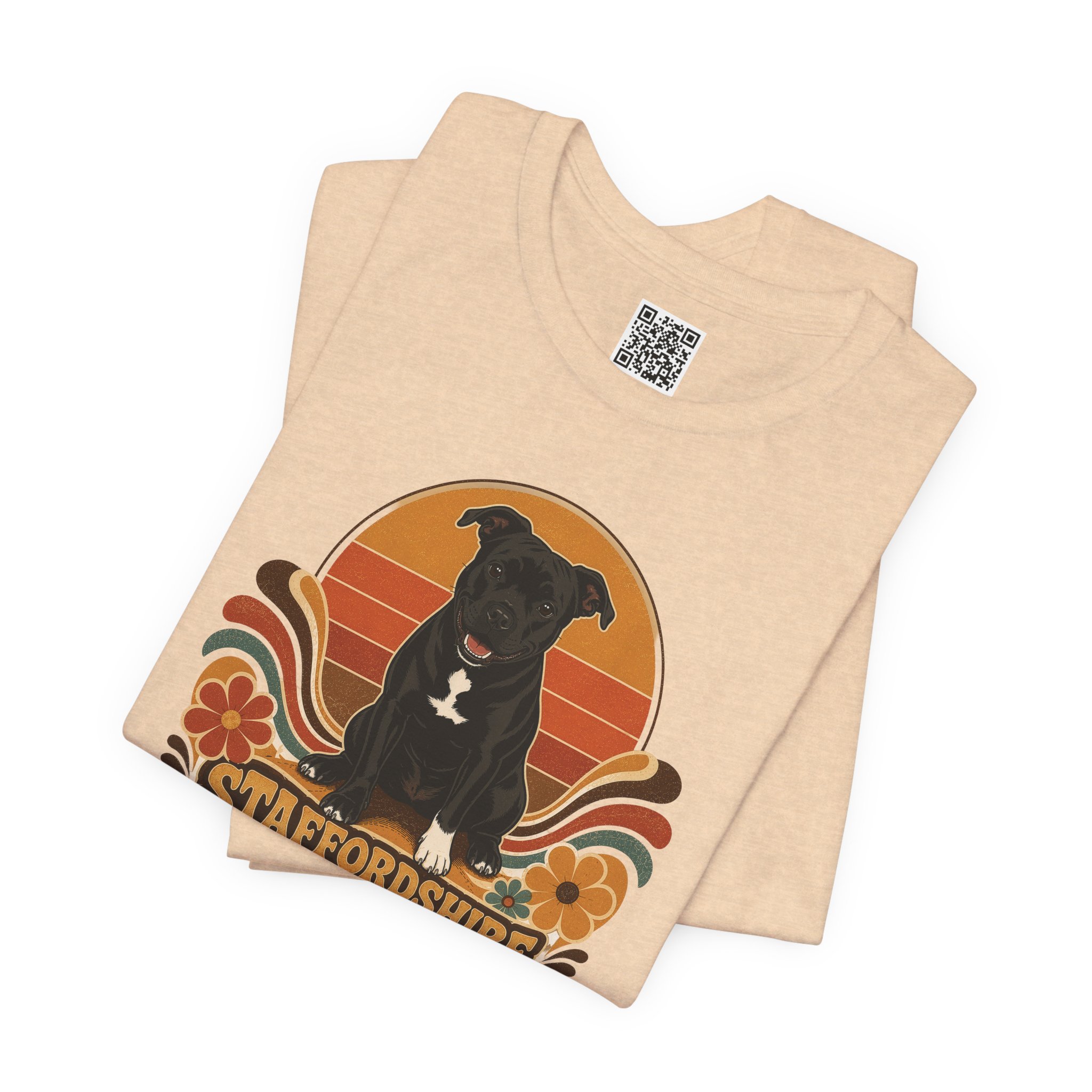 Stafford Puppy 70's style T‑Shirt by TSK - Image 3