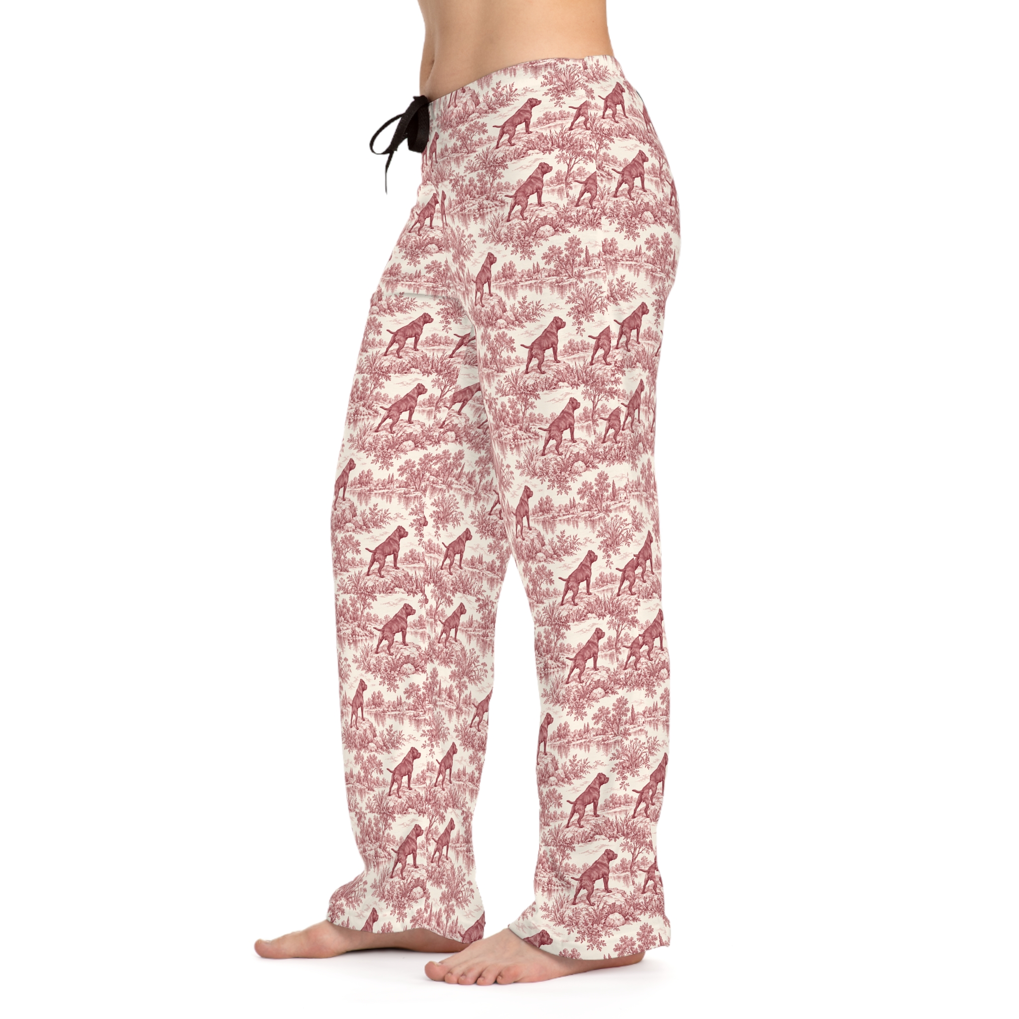 Classic toile Stafford Pajama Pants in red - Image 6