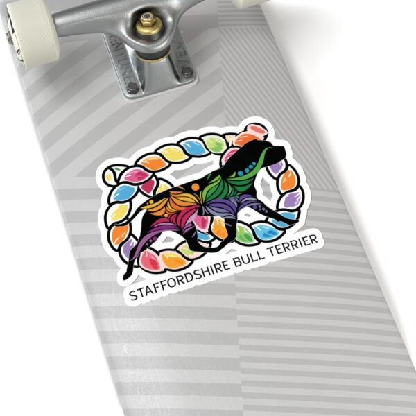 Colorful Stafford  with knot Kiss-Cut Stickers - Image 12