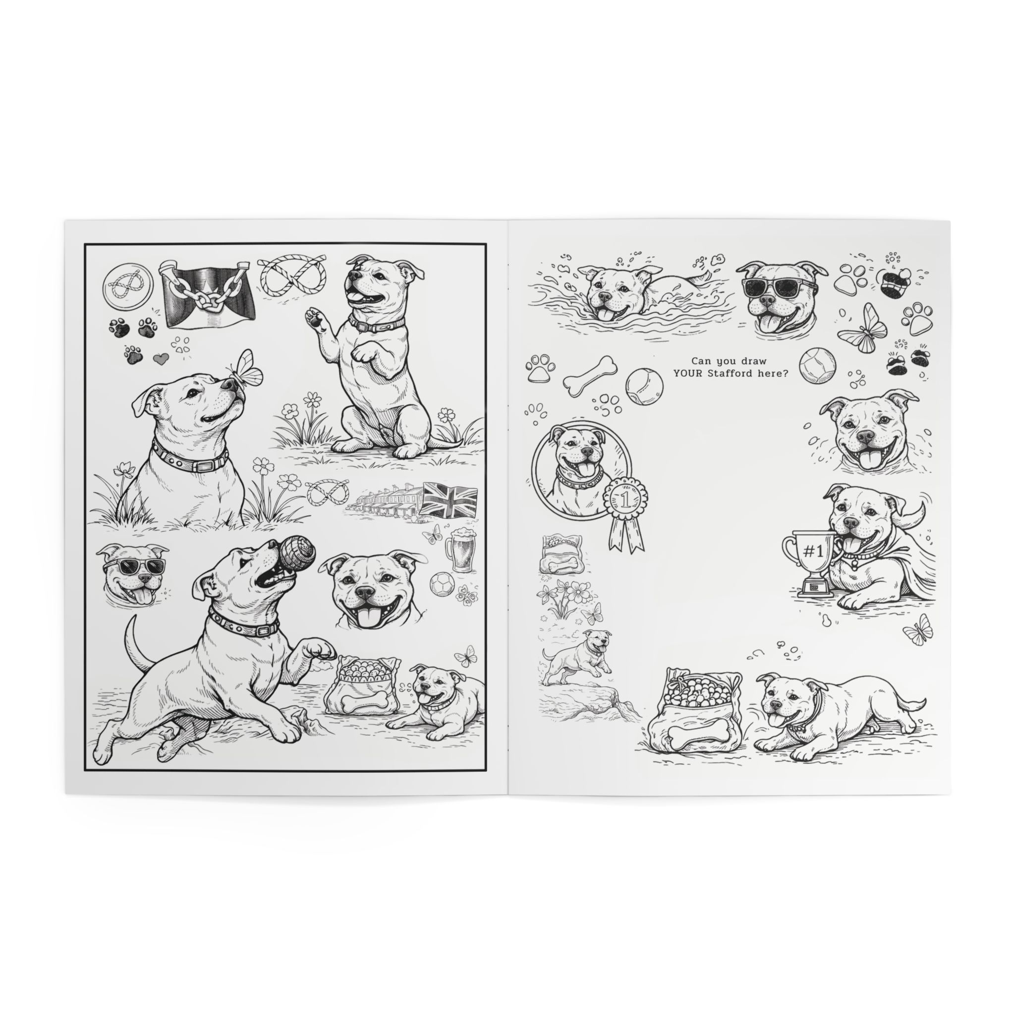Staffordshire Bull Terrier Coloring Book - Image 3