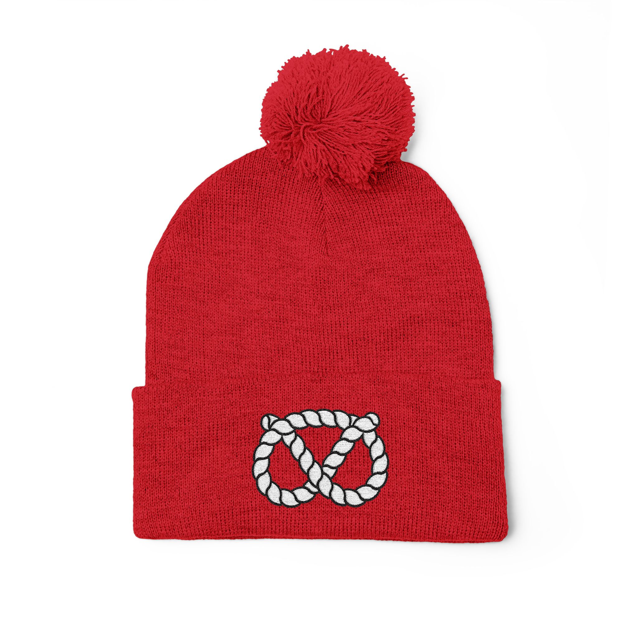 Pom-Pom Stafford Knot Knit Cap (Embroidery) - Image 39