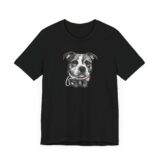 Stafford Head with hearts collar Tee - Image 3