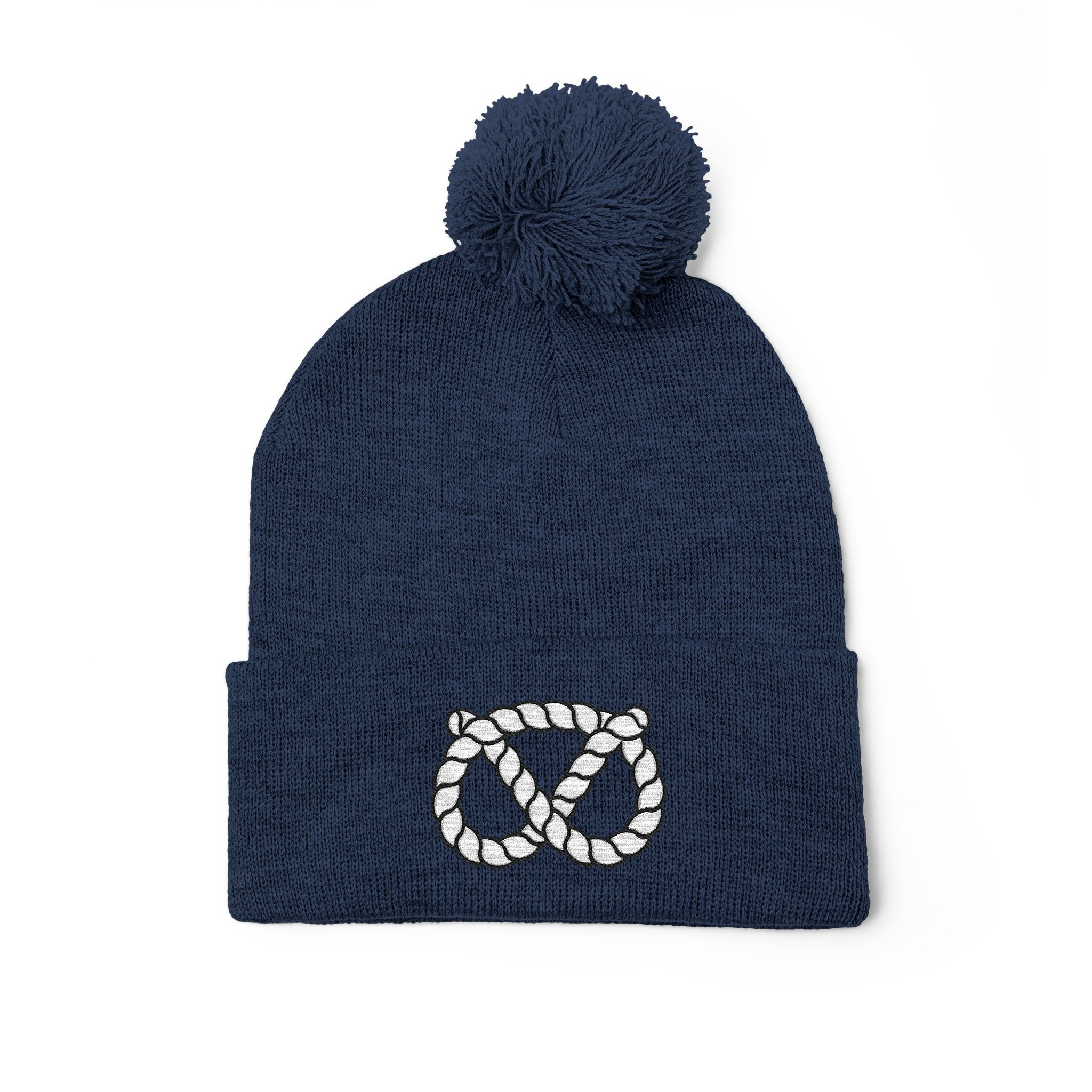 Pom-Pom Stafford Knot Knit Cap (Embroidery) - Image 35
