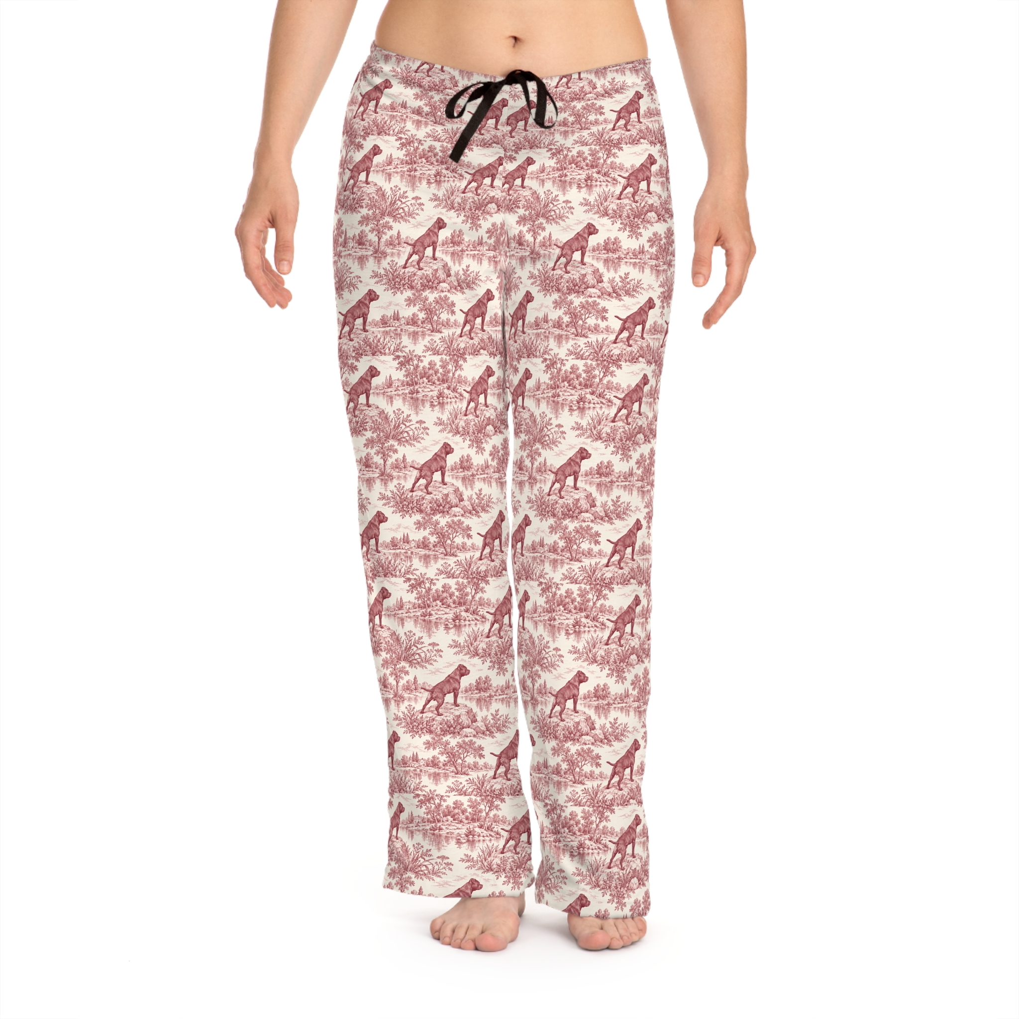 Classic toile Stafford Pajama Pants in red - Image 4