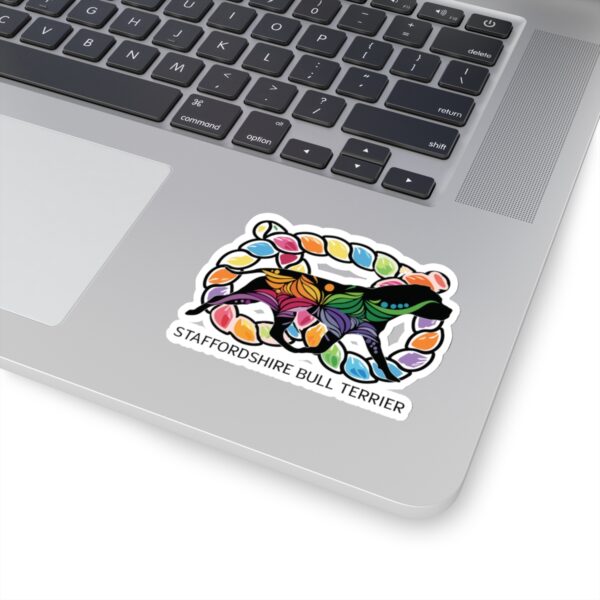 Colorful Stafford  with knot Kiss-Cut Stickers - Image 9