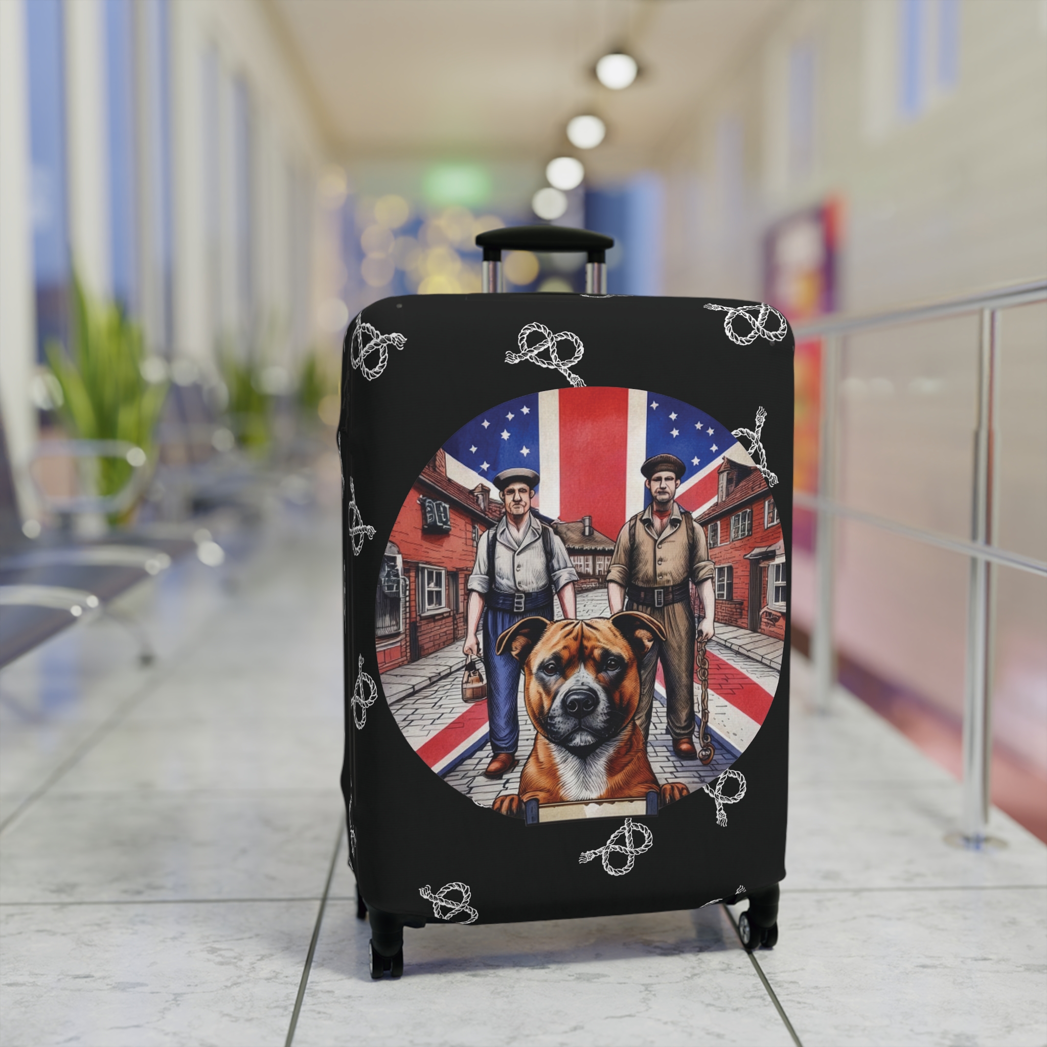 Stafford Union Jack Coal Miner Chain Maker Luggage Cover - Image 12