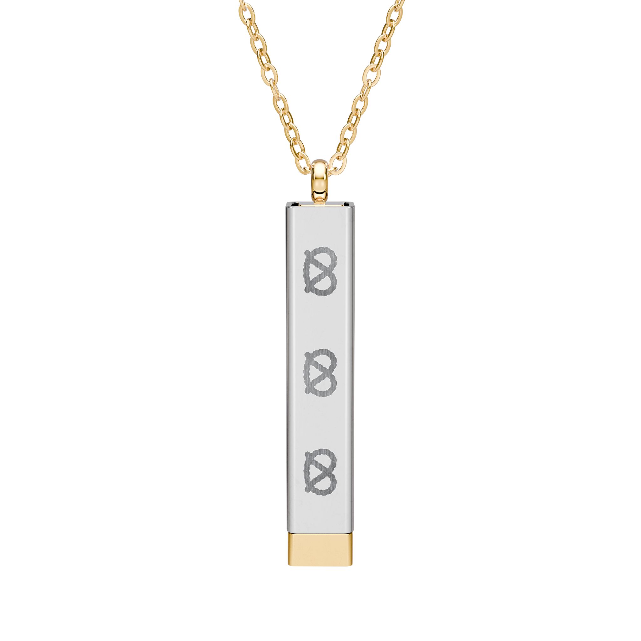 Hidden Message Sliding Bar Necklace — Engravable Secret Message Stafford Pendant - Image 3