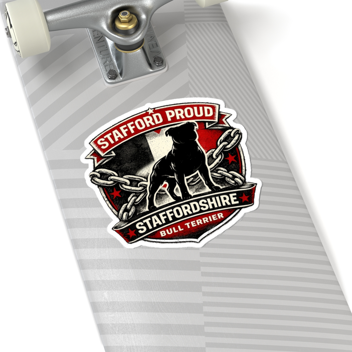 Stafford Proud Black Country Flag Sticker — Kiss-Cut Vinyl for Water Bottles, Cars & Crates - Image 8