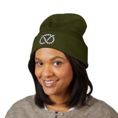Classic Cuffed Stafford Knot Beanie (Embroidery)