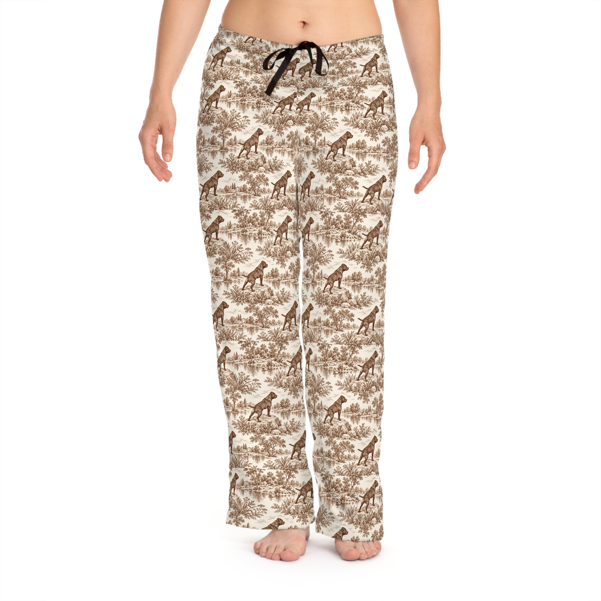 Classic toile Stafford Pajama Pants in sepia - Image 4