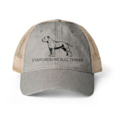 STAFFORD Women's Washed Mesh-Back Cap with pattern under bill