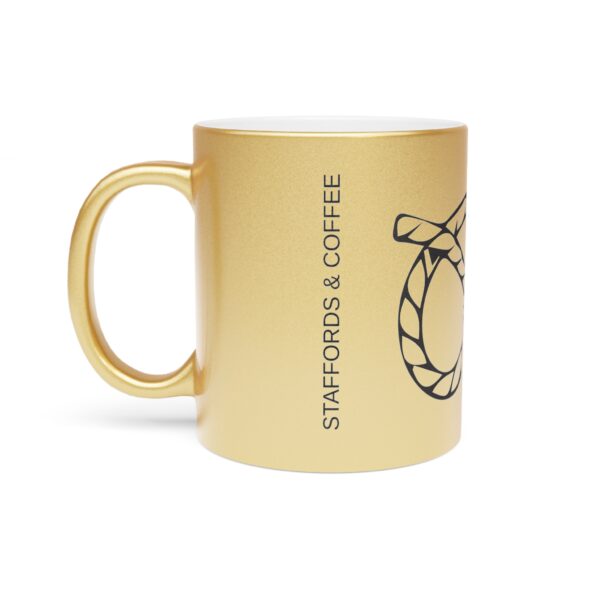 Staffords and Coffee Metallic Mug (SilverGold) - Image 7