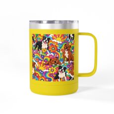 Peter Max Inspired Stafford Coffee Mug Tumbler, 15oz