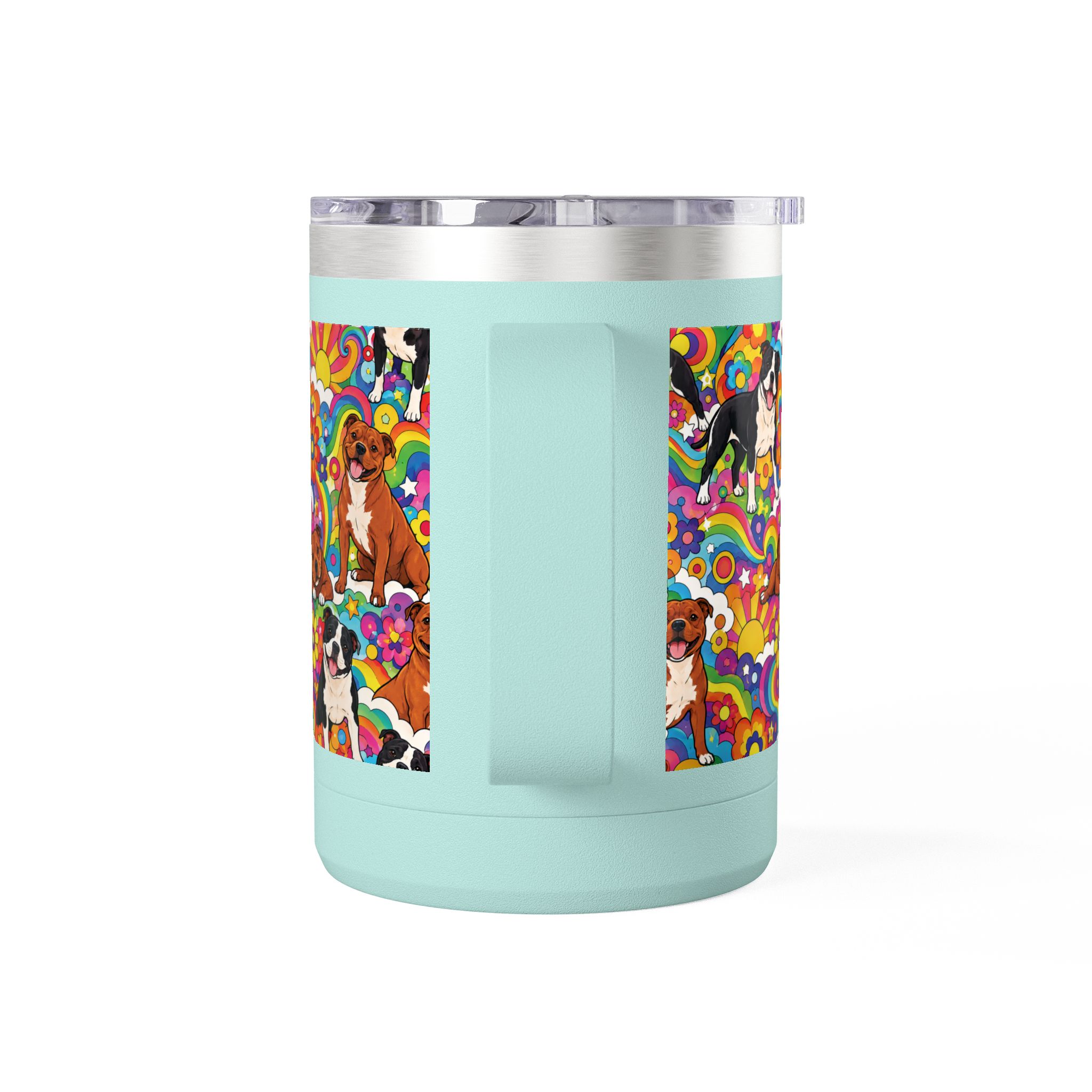Peter Max Inspired Stafford Coffee Mug Tumbler, 15oz - Image 19