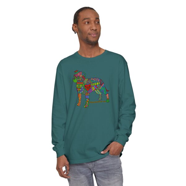 Colorful Stafford Garment-dyed Long Sleeve T-Shirt - Image 11