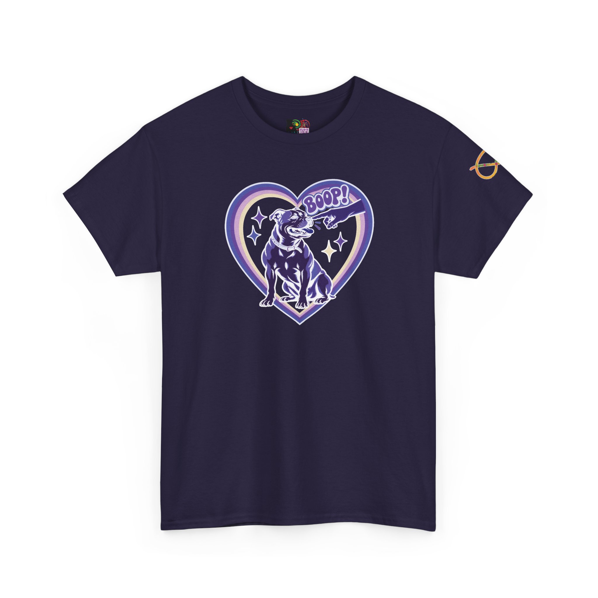 Boop! Vintage Heart Stafford Tee — Cute Retro Stafford Graphic T-Shirt (dark) - Image 7