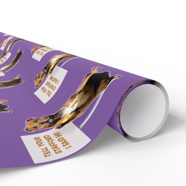 Purple Tell Your Stafford Hi Wrapping Papers - Image 12