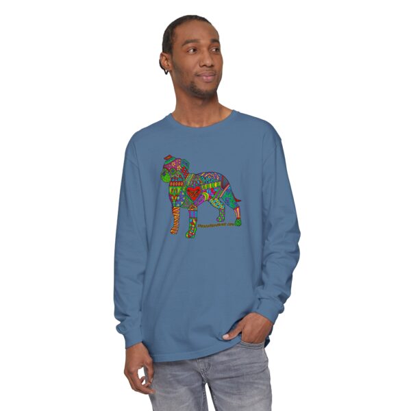 Colorful Stafford Garment-dyed Long Sleeve T-Shirt - Image 7