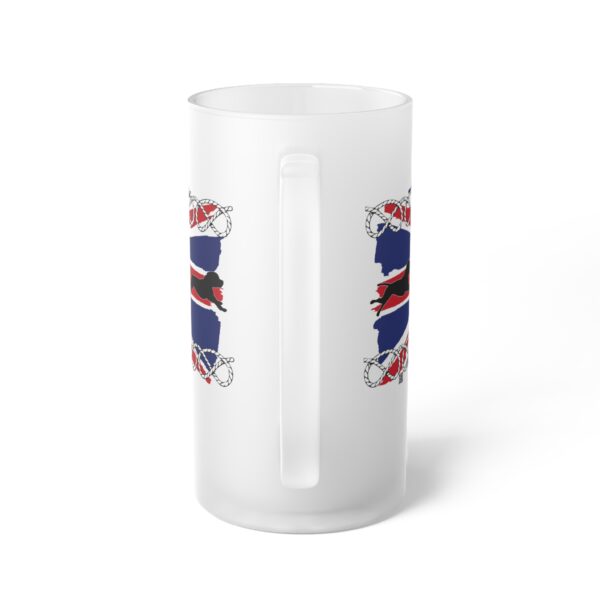 Union Jack Stafford Frosted Glass Beer Mug - Image 2