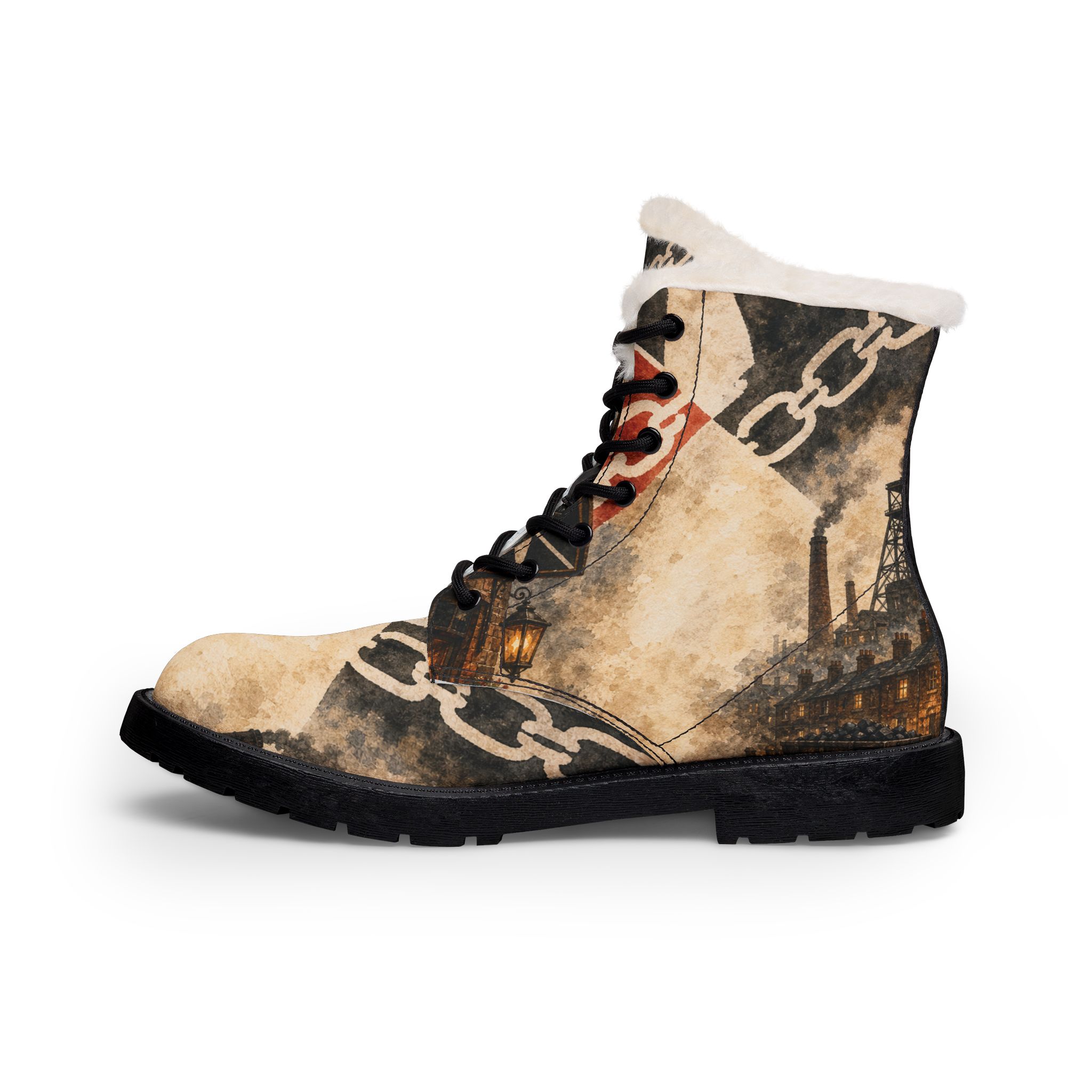 Women's Fur-Lined Leather Boots — Staffordshire Bull Terrier UK - Image 4